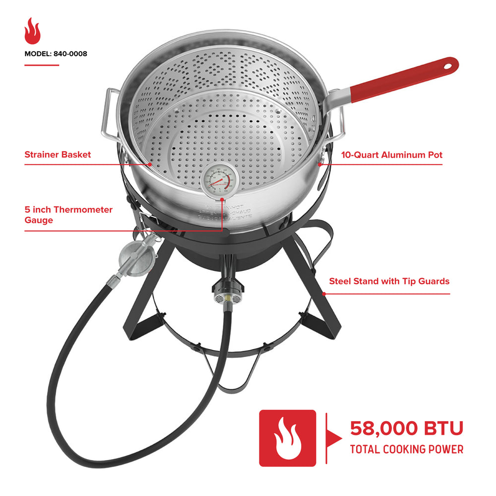10 Qt. Fish and Wing Fryer Package