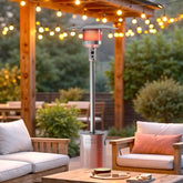 Sundara 48,000 BTU Stainless Steel Propane Standing Patio Heater with Wheels