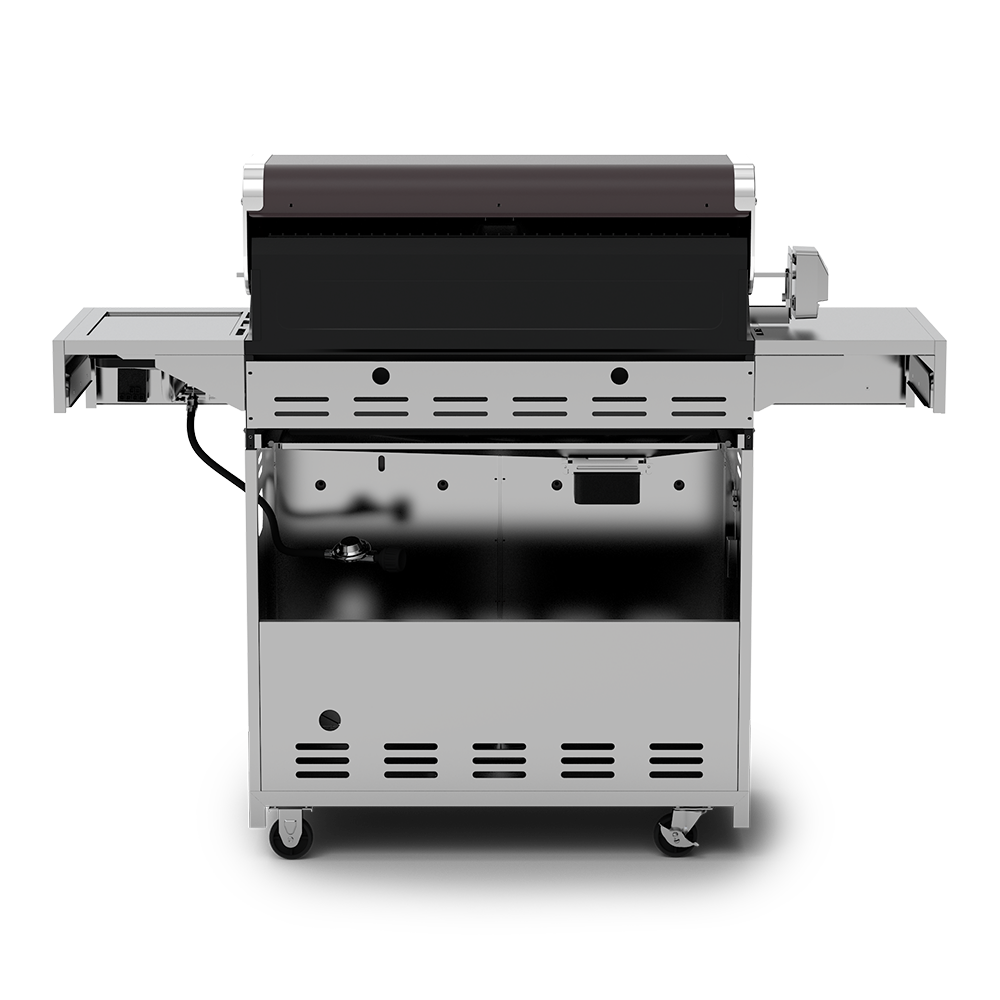 Deluxe 6-Burner Propane Gas Grill with Searing Side Burner & Rotisserie Kit