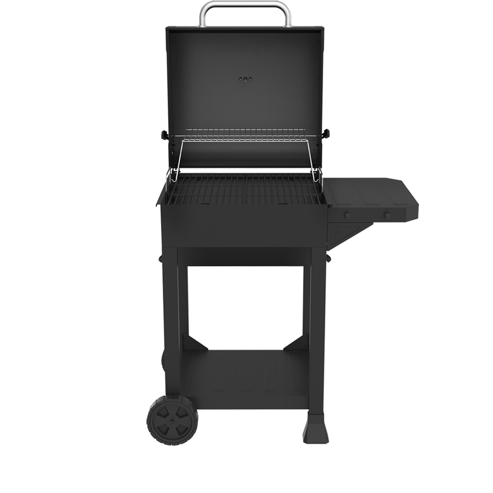 Charcoal Grill with Side Shelf