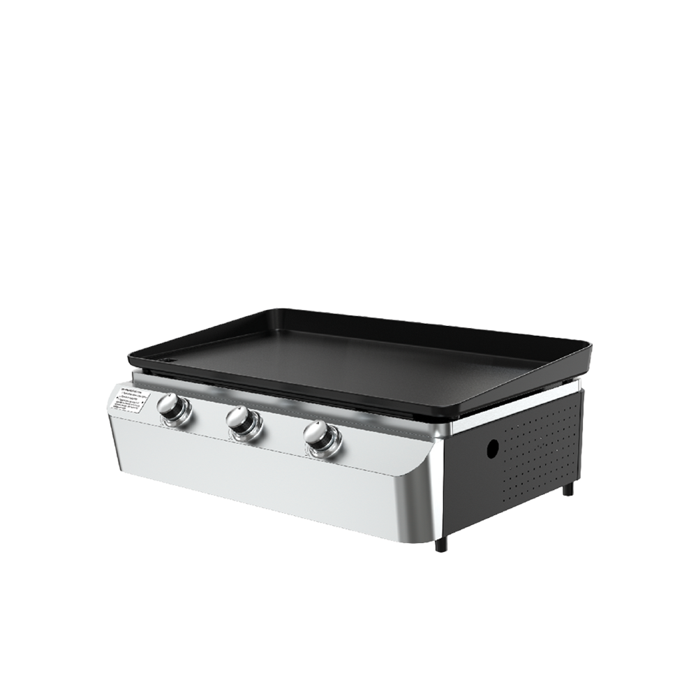 3-Burner Portable Propane Gas Grill with Griddle Top