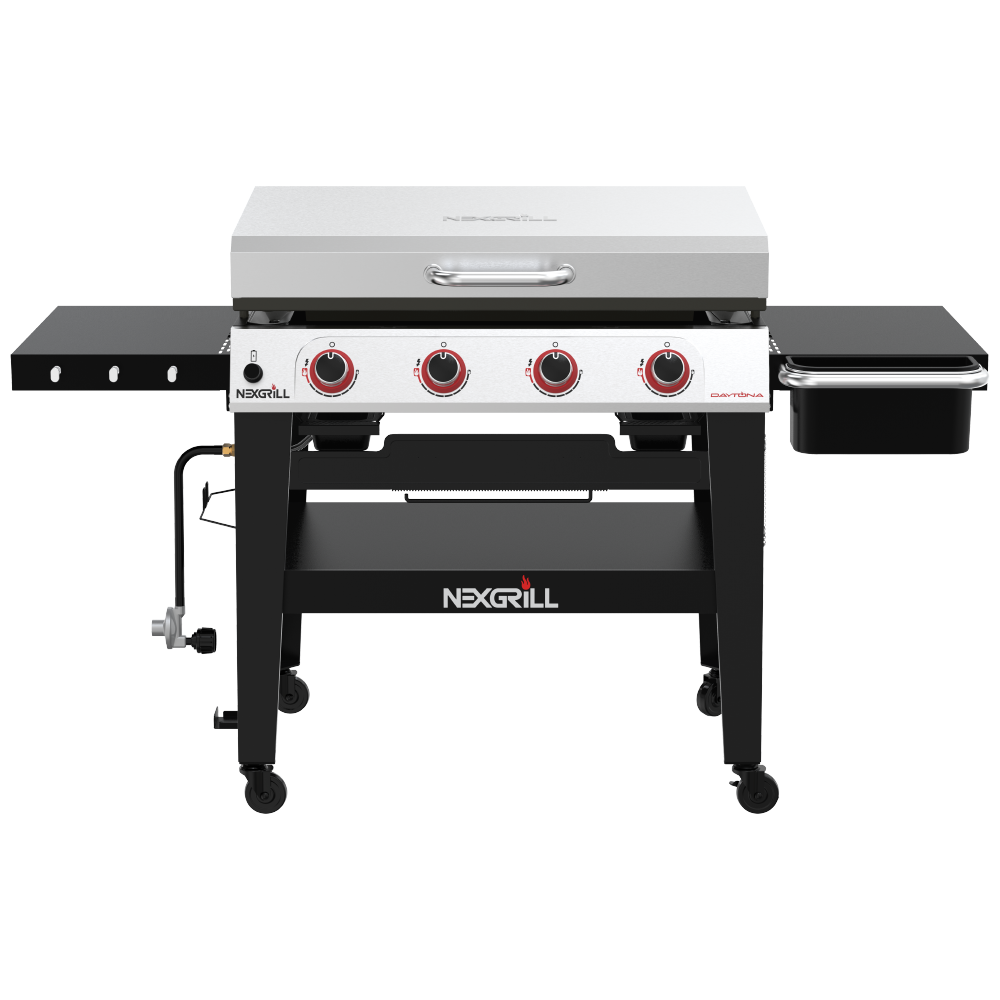 Stainless Steel Nexgrill Daytona™ 4-Burner Flat Top Griddle Grill