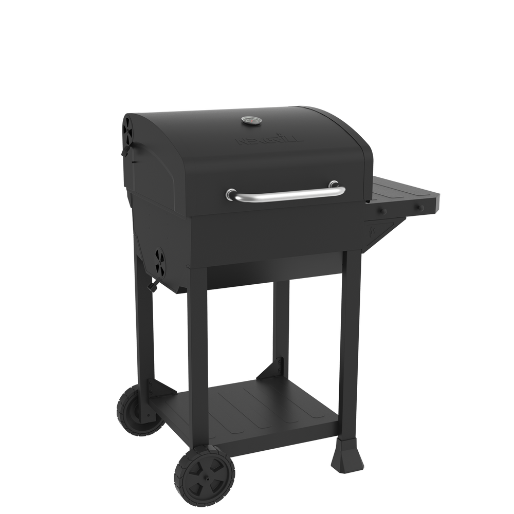 Charcoal Grill with Side Shelf